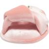 Dearfoams Women’s Jules Shiny Velour Twist Vamp Slide Slipper(Pale Mauve)