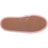 Dearfoams Women’s Jules Shiny Velour Twist Vamp Slide Slipper(Pale Mauve)