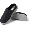 Dearfoams Women’s Kendra Sport Lounge Memory Foam Clog(Black Solid Nylon)