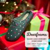 Dearfoams Women’s Lightweight Memory Foam Indoor House Slipper Darcy Velour Clog with Wide Widths(Green Trees)