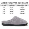 Dearfoams Women’s Lightweight Memory Foam Indoor House Slipper Darcy Velour Clog with Wide Widths(Medium Grey)