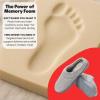 Dearfoams Women’s Lightweight Memory Foam Indoor House Slipper Darcy Velour Clog with Wide Widths(Sleet)