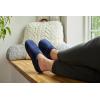 Dearfoams Women’s Lightweight Memory Foam Indoor House Slipper Darcy Velour Clog with Wide Widths(Starry Sky)