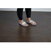 Dearfoams Women’s Melanie Colorblocked Microfiber Terry Thong Slipper(Sleet)