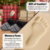Dearfoams Women’s Memory Foam Cozy Soft House Slippers Gifts for Women Hannah Knit Clog House Shoes(Black Fairisle)