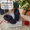 Dearfoams Women’s Memory Foam Cozy Soft House Slippers Gifts for Women Hannah Knit Clog House Shoes(Black Solid)