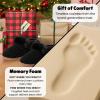 Dearfoams Women’s Memory Foam Cozy Soft House Slippers Gifts for Women Hannah Knit Clog House Shoes(Black Solid)