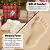 Dearfoams Women’s Memory Foam Cozy Soft House Slippers Gifts for Women Hannah Knit Clog House Shoes(Cream)