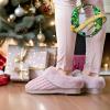 Dearfoams Women’s Memory Foam Cozy Soft House Slippers Gifts for Women Hannah Knit Clog House Shoes(Light Purple)