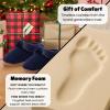 Dearfoams Women’s Memory Foam Cozy Soft House Slippers Gifts for Women Hannah Knit Clog House Shoes(Peacoat Solid)