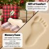 Dearfoams Women’s Memory Foam Cozy Soft House Slippers Gifts for Women Hannah Knit Clog House Shoes(Pink Plaid)