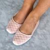 Dearfoams Women’s Microfiber Velour A-Line Flat(Fresh Pink)