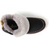 Dearfoams Women’s Moritz Mountain Energy Return Technology Bootie(Black/Grey)