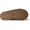 Dearfoams Women’s Norma Adjustable Wool Slide Slipper(Chestnut)
