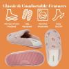Dearfoams Women’s Novelty Gift Teddy Sherpa Scuff Slip On House Shoe(Pink)