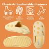 Dearfoams Women’s Novelty Gift Teddy Sherpa Scuff Slip On House Shoe(Yellow)