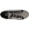 Dearfoams Womens Original Comfort Outside Zip & Lace Bootie with Faux Fur Detail(Grey)