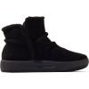 Dearfoams Women’s Pine All Day Comfort and Water Resistant Ankle Boot(Black)