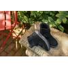 Dearfoams Women’s Pine All Day Comfort and Water Resistant Ankle Boot(Black)