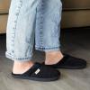 Dearfoams Women’s Samantha Knit Closed Toe Scuff Slipper(Black)