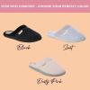 Dearfoams Women’s Samantha Knit Closed Toe Scuff Slipper(Sleet)