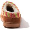 Dearfoams Womens Wren High Vamp Clog Indoor/Outdoor Memory Foam House Shoe(Chestnut)