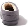 Dearfoams Womens Wren High Vamp Clog Indoor/Outdoor Memory Foam House Shoe(Light Heather Grey)