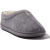 Dearfoams Womens Wren High Vamp Clog Indoor/Outdoor Memory Foam House Shoe(Light Heather Grey)