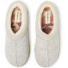 Dearfoams Womens Wren High Vamp Clog Indoor/Outdoor Memory Foam House Shoe(Oatmeal)
