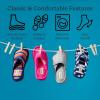 Dearfoams Women’sMickey Terry Adjustable Slide, BLUE WASH, L