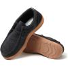 Dearfoams mens Bennett Indoor/Outdoor Memory Foam Comfort Chukka Boot(Black)