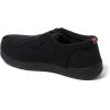 Dearfoams mens Bennett Indoor/Outdoor Memory Foam Comfort Chukka Boot(Dark Black)