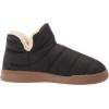 Dearfoams mens Bryant Nylon Memory Foam Sport Lounge BootieSlipper(Black)