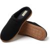 Dearfoams mens Case Casual Clog(Black)