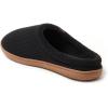 Dearfoams mens Case Casual Clog(Black)