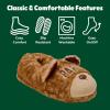 Dearfoams mens Matching Family Holiday Papa Bear Sherpa Lined Moc Toe With Embroidery Slipper(Furry Teddy)
