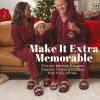 Dearfoams mens Matching Family Holiday Papa Bear Sherpa Lined Moc Toe With Embroidery Slipper(Peacoat)