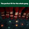 Dearfoams mens Matching Family Holiday Papa Bear Sherpa Lined Moc Toe With Embroidery Slipper(Red Tartan Plaid)