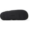 Dearfoams mens Matthew Moc Toe Scuff Indoor Outdoor House Shoe(Black)