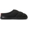 Dearfoams mens Memory Foam Indoor Outdoor House Slipper – Brayden Clog – Gifts for Men(Black)