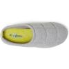 Dearfoams mens Memory Foam Indoor Outdoor House Slipper – Brayden Clog – Gifts for Men(Light Heather Grey)