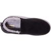 Dearfoams mens Spencer Microsuede Indoor/Outdoor Comfort Boot With Fleece Lining(Black)