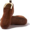 Dearfoams mens Spencer Microsuede Indoor/Outdoor Comfort Boot With Fleece Lining(Chestnut)