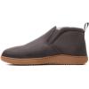 Dearfoams mens Spencer Microsuede Indoor/Outdoor Comfort Boot With Fleece Lining(Pavement)