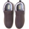 Dearfoams mens Spencer Microsuede Indoor/Outdoor Comfort Boot With Fleece Lining(Pavement)