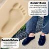 Dearfoams mens Suede Indoor Outdoor Clog(Black)
