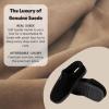 Dearfoams mens Suede Indoor Outdoor Clog(Black)