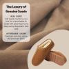 Dearfoams mens Suede Indoor Outdoor Clog(Chestnut 2)