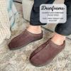 Dearfoams mens Suede Indoor Outdoor Clog(Coffee 2)