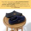 Dearfoams mens Thompson Memory Foam Clog SlipperSlipper(Black (Wool))